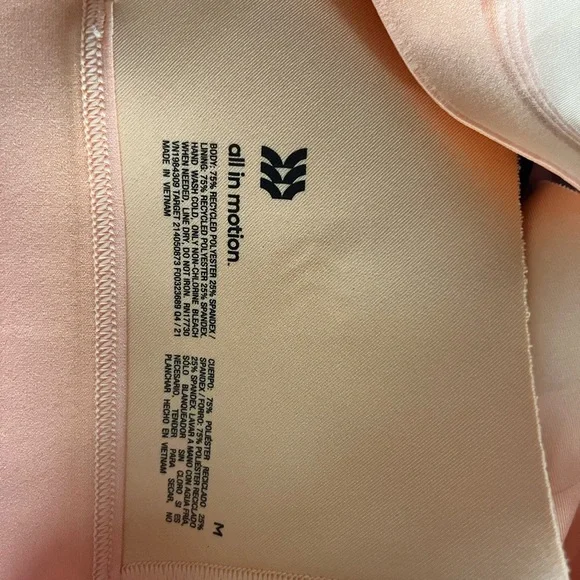 All in Motion Orange V-Neck Sports Bra - Picture 3 of 3